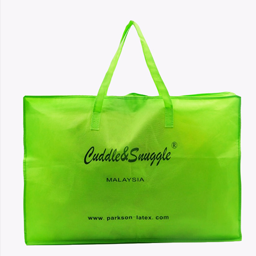 綠色無(wú)紡布廣告宣傳家紡袋訂制