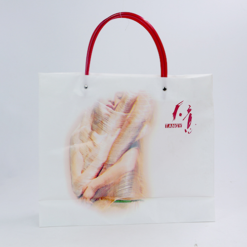 白色服裝手提PO廣告袋定做