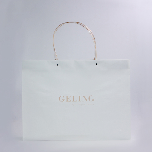 白色無紡布服裝收納手提袋定制